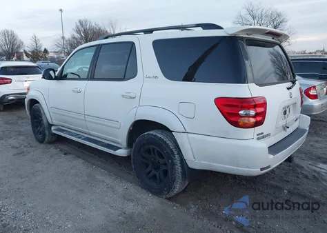 2003 Toyota Sequoia Limited V8 z USA, uszkodzony, nr VIN 5TDBT48A43S200580